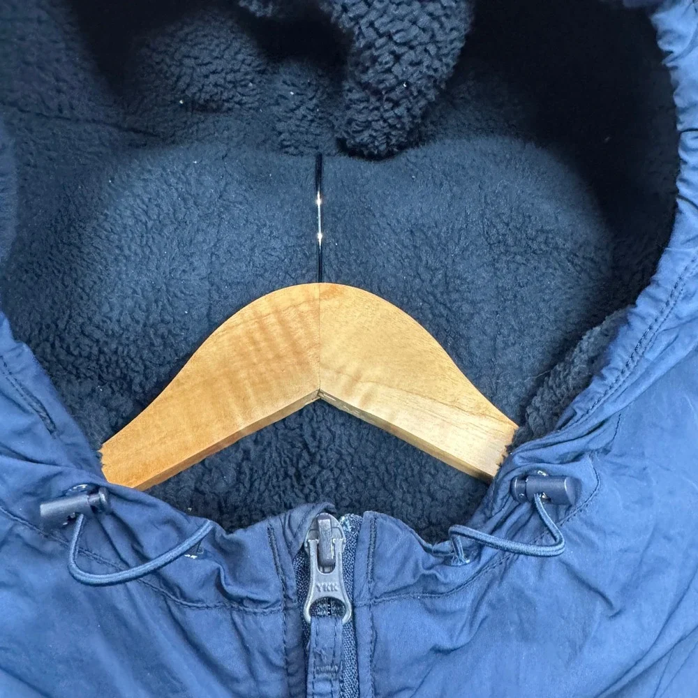 Columbia WM8371 Jacket Mens Medium Navy Blue Sherpa Lined Insulated Outdoor